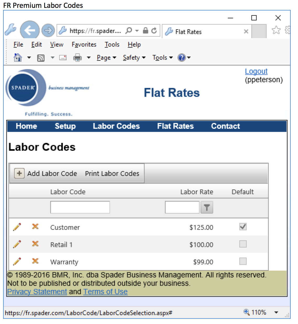 Flat Rates Online (includes digital download) - FR Premium Labor CoDes