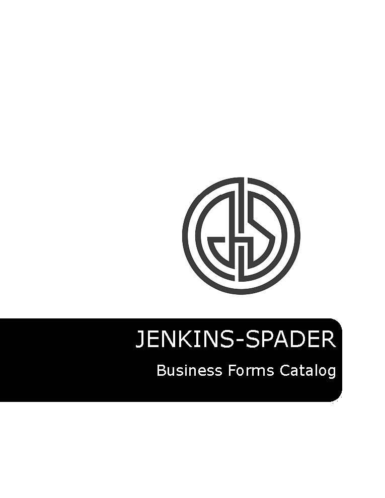 Jenkins-Spader logo on forms catalog cover image