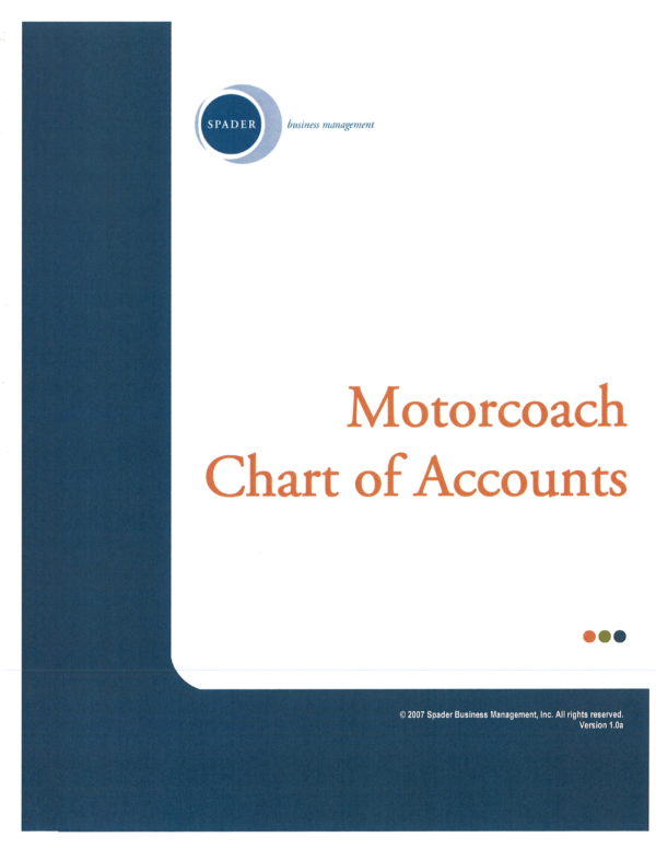 image of motorcoach chart of accounts cover